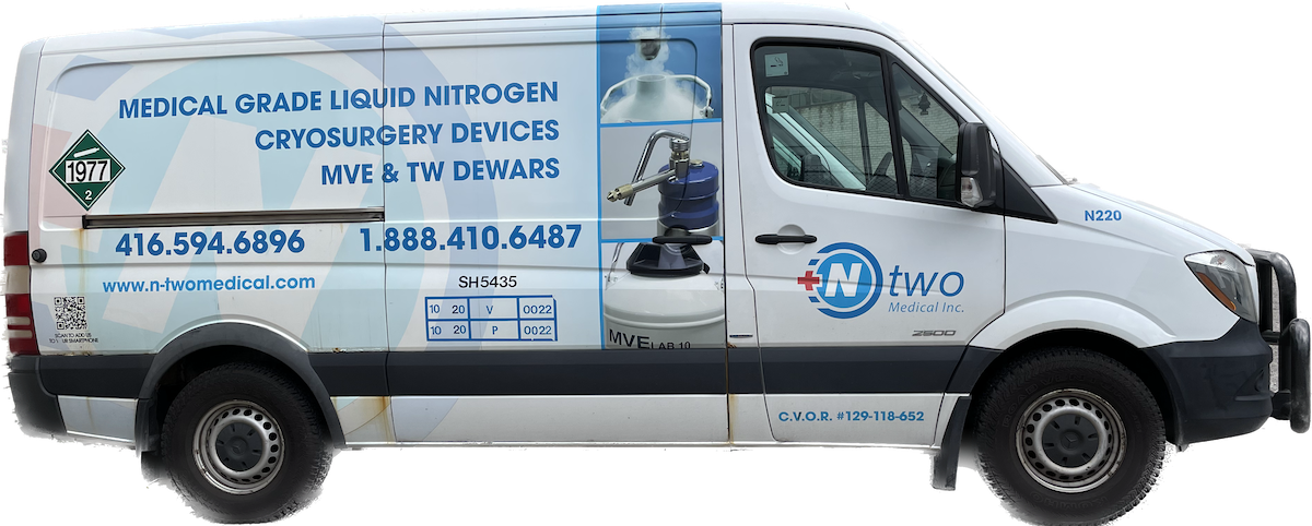 An N2 van facing right. No background.